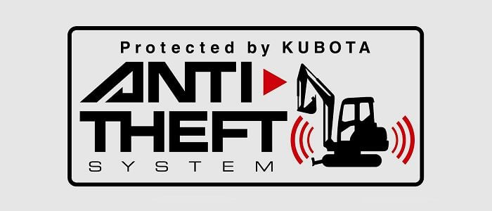 Anti theft zonder sleutels Kubota u55-4